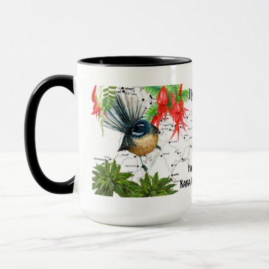 Tasse de café indigène d'oiseau de la Nouvelle (Gauche)