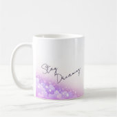 Tasse de café inspirante "Rêvez toujours" (Gauche)