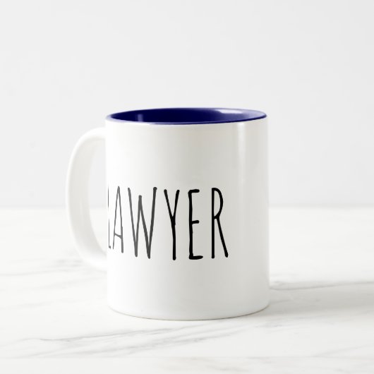 Tasse de café intérieure d'intérieur de bleu (Devant gauche)