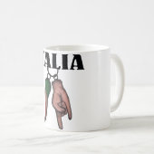 TASSE DE CAFÉ ITALIENNE DE KLAXON, TASSE AVEC (Devant droit)