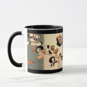 Tasse de café japonaise d'art de chat (Gauche)