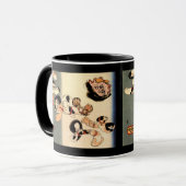Tasse de café japonaise d'art de chat (Devant gauche)