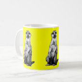 Tasse de café jaune de Meerkat (Devant gauche)