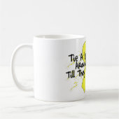 Tasse de café jaune de ruban (Gauche)