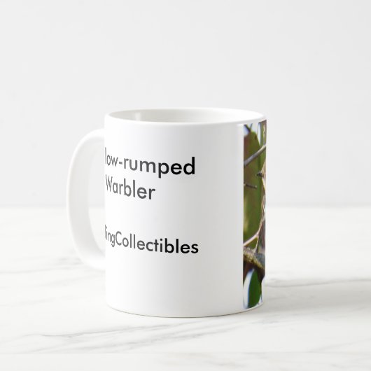 Tasse de café Jaune-rumped de fauvette (Devant gauche)
