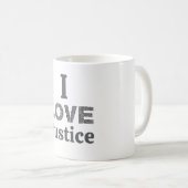 Tasse de café Je suis pour la justice (Devant droit)