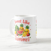 Tasse de café Jolis Fruits Mignons Comme L'Été (Devant gauche)