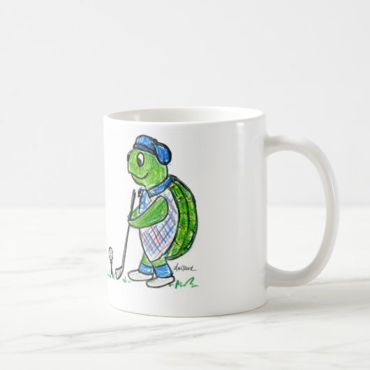Tasse de café jouante au golf de tortue (Droite)