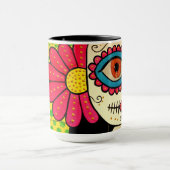 Tasse de café jour de "Rosa Mexicano" - des morts (Centre)