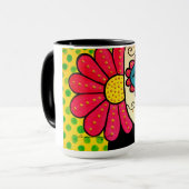Tasse de café jour de "Rosa Mexicano" - des morts (Devant gauche)
