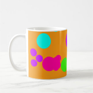 Tasse de café joyeuse à pois orange d'automne – Co