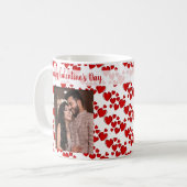Tasse de café Joyeuse Saint-Valentin photo (Devant gauche)