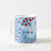 Tasse de café Joyeux Noël Bleu (Devant gauche)