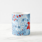 Tasse de café Joyeux Noël Bleu (Centre)