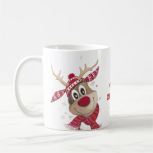 Tasse de café Joyeux Noël rouge