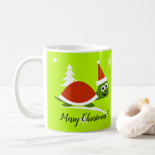 Tasse de café Joyeux Noël Santa Tortue
