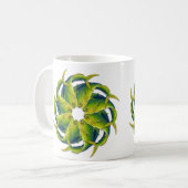 Tasse de café kaléïdoscopique de Dolphinfish (Devant gauche)