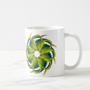 Tasse de café kaléïdoscopique de Dolphinfish