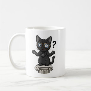 Tasse de café Lady Justice Black Cat Lawyer