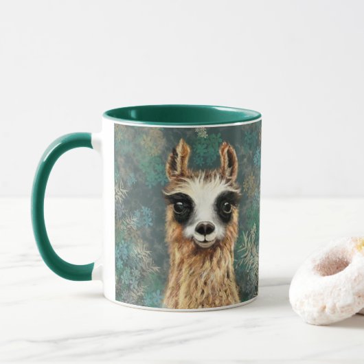 Tasse de café Lama Drôle (Avec donut)
