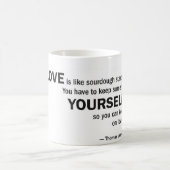 Tasse de café - le 'amour est comme le démarreur (Centre)