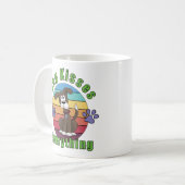 Tasse de café Les baisers de chien arrangent tout (Devant gauche)