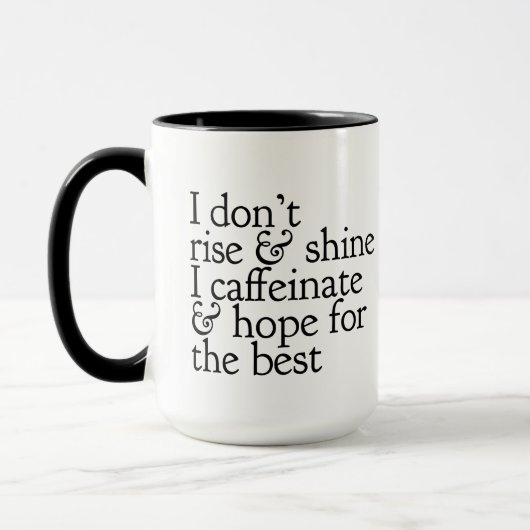 Tasse de café Lever et Briller (Gauche)