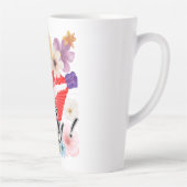 tasse de café : lèvres et fleurs (Droite)