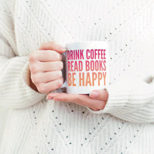 Tasse de café Livres Bonheur
