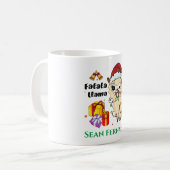 Tasse de café Llama de Noël (Devant gauche)