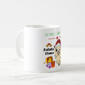 Tasse de café Llama de Noël (Devant gauche)