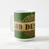 tasse de café "logo L69 designs" (Devant gauche)