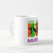 Tasse de café Love Loud Music (Devant gauche)