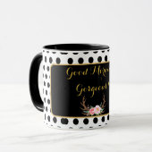 Tasse de café magnifique bonjour (Devant gauche)