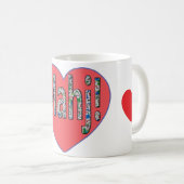 Tasse de café Mahjong - J'aime Mahj ! (Devant droit)