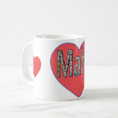 Tasse de café Mahjong - J'aime Mahj ! (Devant gauche)