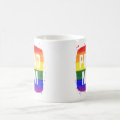 Tasse de café Maman fière du drapeau LGBTQ (Centre)