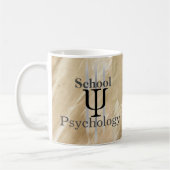 Tasse de café marbrée de psychologie d'école (Gauche)
