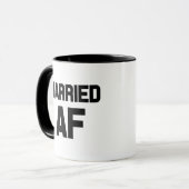 Tasse de café mariée drôle d'AF (Devant gauche)