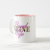 Tasse de café marine d'épouse (Devant gauche)