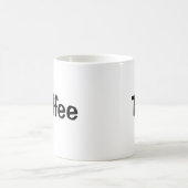 Tasse de café marquée de thé (Centre)