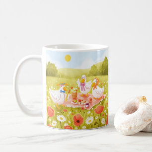 Tasse de café Matin Pic-Nic avec de Mignons Canard