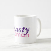 Tasse de café méchante de femme (Devant droit)