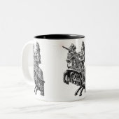 Tasse de café médiévale de chevaliers (Devant gauche)