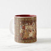 Tasse de café médiévale de tapisserie (Devant gauche)