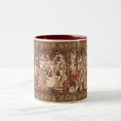 Tasse de café médiévale de tapisserie (Centre)