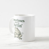 Tasse de café Mème de Grenouille Drôle (Devant gauche)