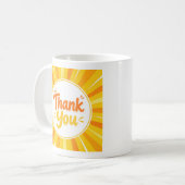 Tasse de café Merci Éclat de Soleil Clair (Devant gauche)