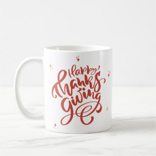 Tasse de café Merci Rouge