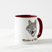 tasse de café mère de loups (Devant droit)